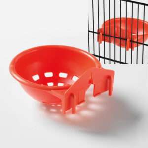 Nest met extra haken oranje