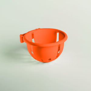 Groot nest met extra haak 13x8 cm - oranje