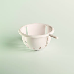 Groot nest zonder haak met zitstok - wit