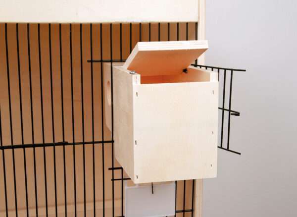 Houten nestkast voor nestkastdeur gat links - Afbeelding 2